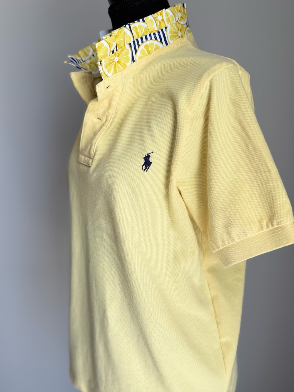Reworked Ralph Lauren Polo โ Yellow Lemon Ruffle Collar ๐ - Picture 3 of 10